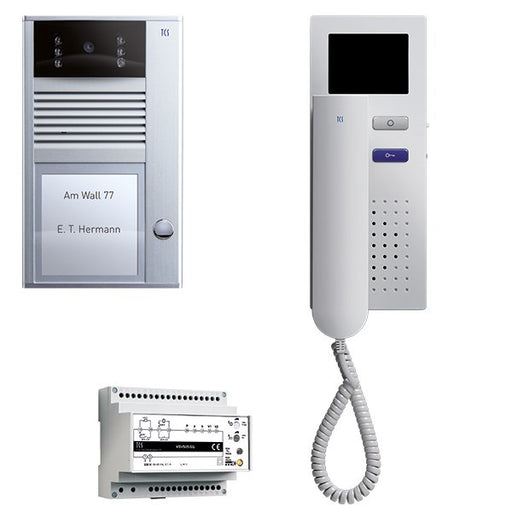 TCS Tür Control - Türsprech-Set Video-Türsprechanlagenset PVC1410-0010 Einfamilienhaus − 1 Stück