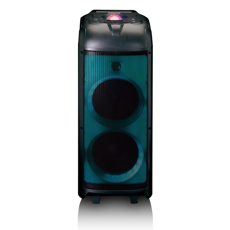 LENCO - HiFi-Komplettsystem Soundanlage PA-260BK Black m.Partylight,Discok