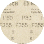 Bosch - Schleifpapier/Schleifvlies PRO F355 Schleifblatt, 125 2608606756 mm, 80, 10-tlg