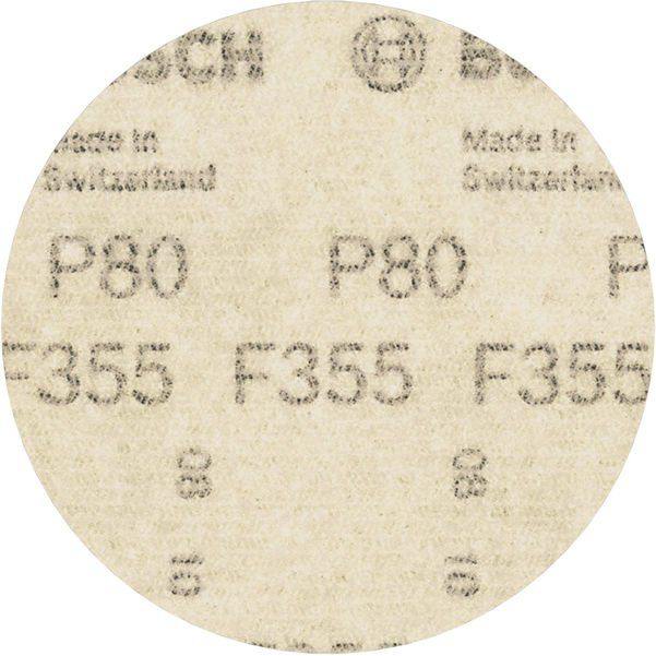 Bosch - Schleifpapier/Schleifvlies PRO F355 Schleifblatt, 125 2608606756 mm, 80, 10-tlg