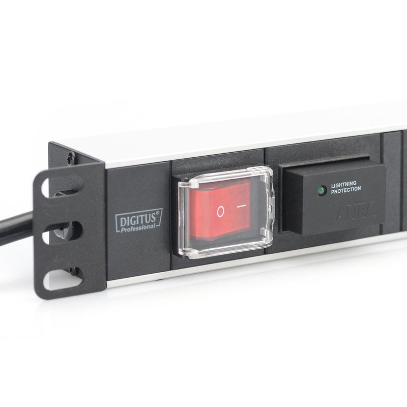 DIGITUS - Power distribution unit (PDU) Steckdosenleiste DN-95407 7-fach Alu+Schalter