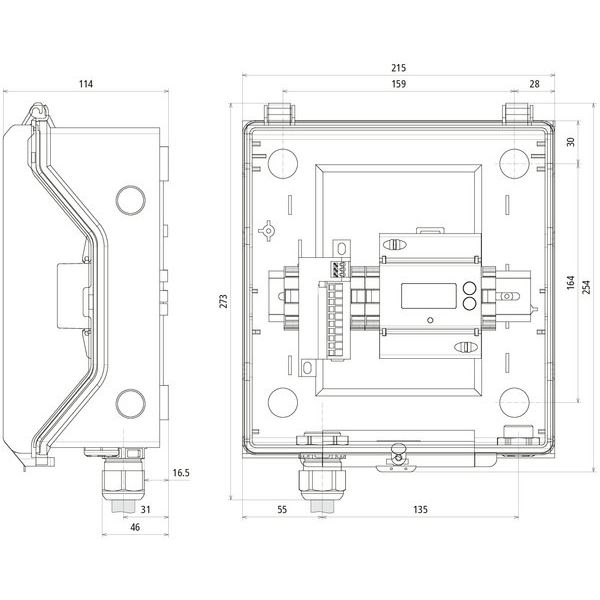 DEHN - Überspannungsableiter für Energietechnik/Stromversorgung Überspannungsableiter DCU EMOB 2 25 C Typ 2+3