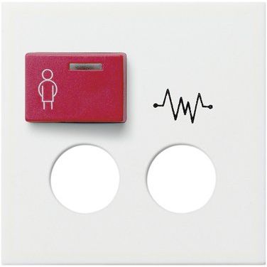 Gira - Zentralelement Klinikinstallation Abdeckung f. Rufmodul 022827 RT/STE rw mt
