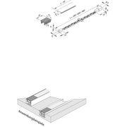Hera - Downlight/Strahler/Flutlicht LED-Flächenlichtleiste 61002160302 schwarz ww