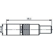 Telegärtner - Koax-Steckverbinder SSMB-Kabelbuchse cr AU 100024921 RG178B/U, RG196A/U − 5 Stück