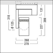 Zumtobel Group - Downlight/Strahler/Flutlicht LED - Strahler AGILIO5000 #42189411 940, weiß
