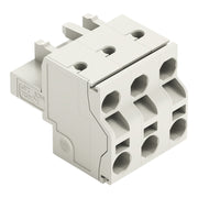 WAGO - Kabelsteckverbinder für Leiterplattensteckverbinder 2-Leiter-Federleiste 721-2203/026-000 CAGECLAMP,2,5mm²,lgr − 100 Stück