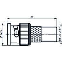 Telegärtner - Koax-Kupplung Adapter BNC-F (M-F) 100023641 − 5 Stück