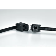 HellermannTyton - Kabelbinder Befestigungsbinder LFC165-2-PA66HS-BK schwarz − 1000 Stück