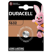 Hückmann - Batterie Knopfzelle Lithium 3V D1632 (Bli.1) CR1632 Duracell