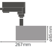 Ledvance - Downlight/Strahler/Flutlicht LED-Stromschienenstrahler TRACK SP8535W3K90RBK 3000K schwarz