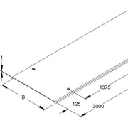 Niedax - Deckel für Kabeltragsystem Kabelrinnendeckel RDVS 400 − 3 Meter