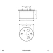EVN Lichttechnik - Decken-/Wandleuchte Anbauleuchte 487016N GX53-max.11W