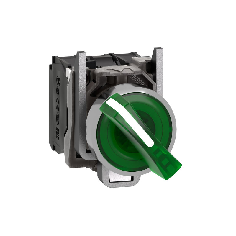 Schneider Electric - Wahlschalter, Komplettgerät Leuchtwahlschalter XB4BK123M5 2-Stell., 1S+1Ö