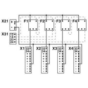 Phoenix Contact - Sicherungs-Reihenklemme Potenzialverteiler CBB 04 2X2RC-PT f.4xCB TM1/CB E1-NO
