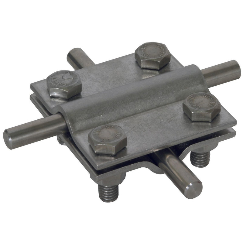 DEHN - Verbinder für Blitzschutz Kreuzstück NIRO (V4A) KS 8.10 8.10 FL30V4A f.2x Rd 8-10mm