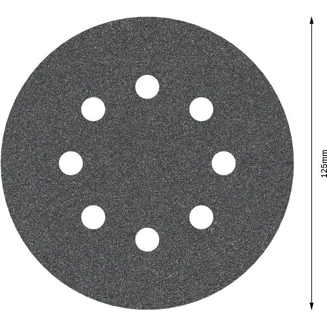Bosch - Schleifpapier/Schleifvlies PRO F355 Schleifblatt, 125 2608605117 mm, 120, 5-tlg