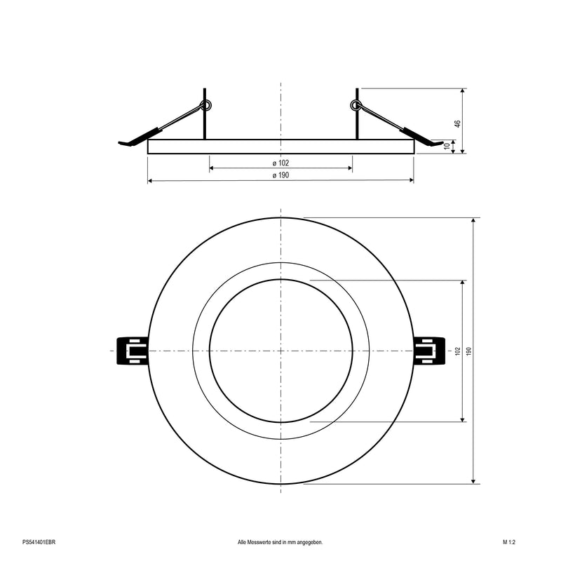 EVN Lichttechnik - Mechanisches Zubehör/Ersatzteile für Leuchten Reduzierring PS541401EBR