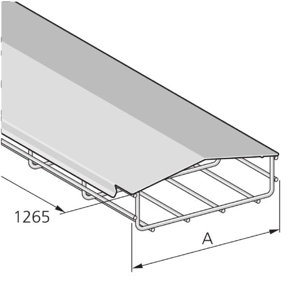 Pflitsch - Deckel für Kabeltragsystem Gitterkanaldeckel GKX DD 120 V2A