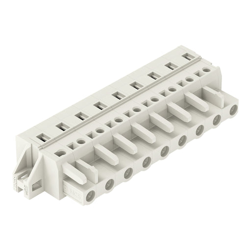 WAGO - Kabelsteckverbinder für Leiterplattensteckverbinder 1-Leiter-Federleiste 721-209/031-000 CAGECLAMP 2,5mm²,lgr − 25 Stück