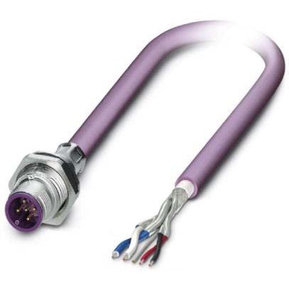 Phoenix Contact - Rundsteckverbinder, feldkonfektionierbar (Industriesteckverbinder) Bussystem-Einbaustecker SACCBP-MS-5C#1437562