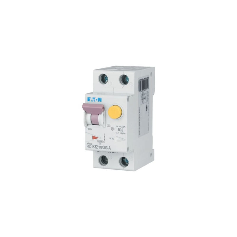 Eaton - Kombination FI-Schalter/Leitungsschutzschalter FI/LS-Kombischalter PXK-B32/1N/003-A B 32A 1p+N, 30mA