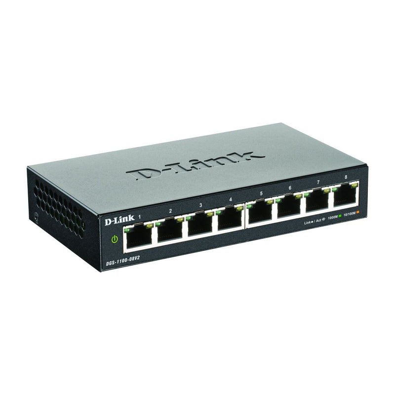 DLink - Netzwerk Switch 8-Port Gigabit SmartSwitch DGS-1100-08V2/E Layer2