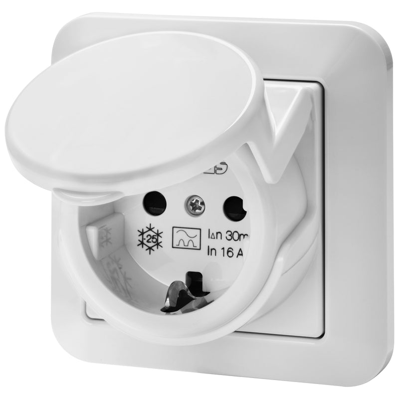 Gewiss - Steckdose Fehlerstromschutzschalter GW95524 16/0.03A Typ A IP44