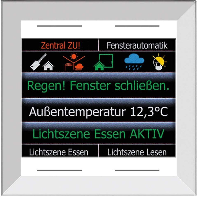 Issendorff - Bussystem-Melde-/Bedientableau Glas-Farbdisplay 2,8Z LCN - GTS4DW rahm.los,ws 4 Tasten − 1 Stück