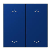 Jung - Abdeckung/Bedienelement für Installationsschalterprogramme Wippe mit Pfeilsymbolen LC 102 P 261 bleu outremer fonce
