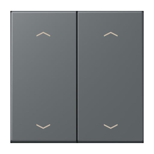 Jung - Abdeckung/Bedienelement für Installationsschalterprogramme Wippe mit Pfeilsymbolen LC 102 P 202 gris fonce 31