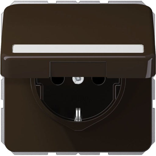 Jung - Steckdose SCHUKO-Steckdose 16A 250V CD 1520 BFNAKL BR Klappdeckel