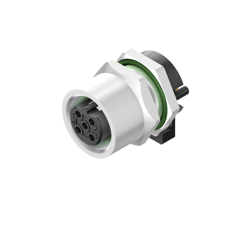 Weidmüller - Rundsteckverbinder, Einbau (PCB) Stecker SAIE-M12BB-4-H5.5TL M12 − 10 Stück