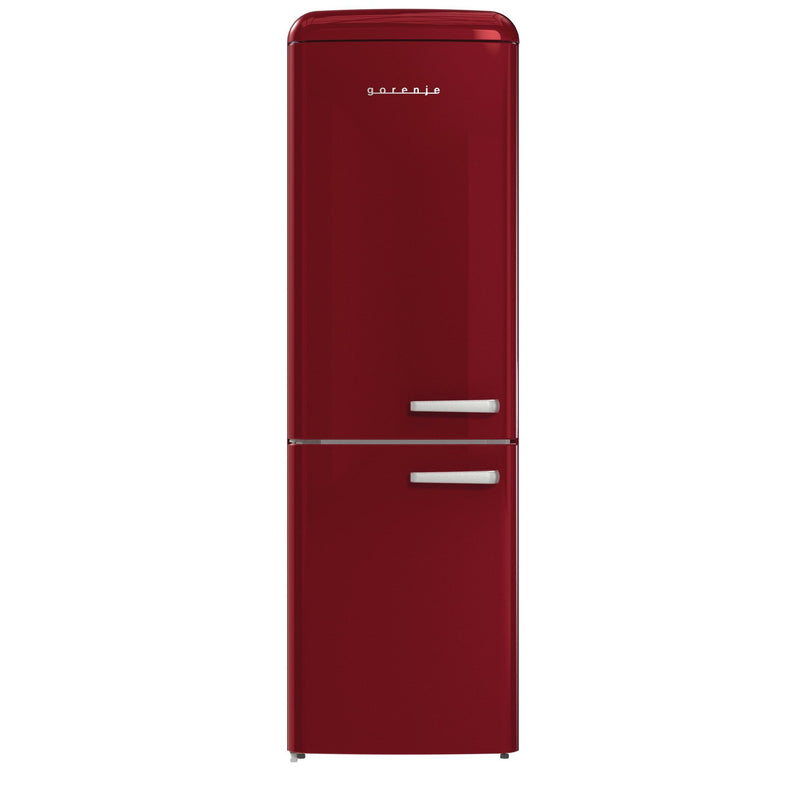 Gorenje - Kühl-/Gefrierkombination Kühl/Gefrierkombi ONRK 619 DR-L burgun Retrodesign