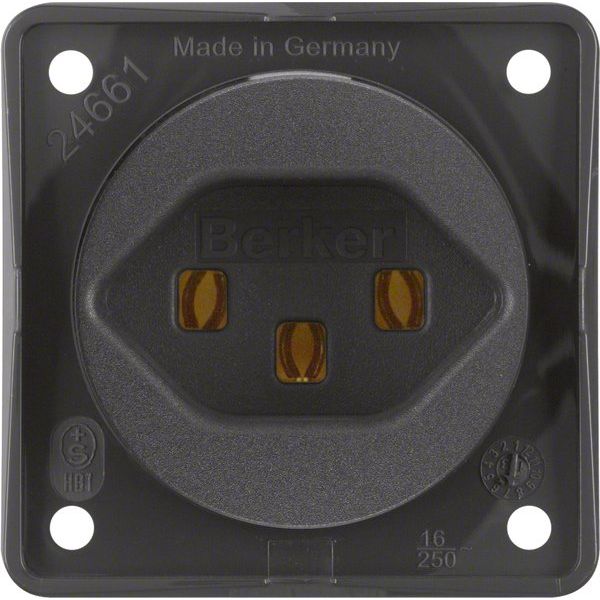 Berker - Steckdose anth/matt 962592505 Schweiz Typ23