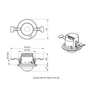 BEG Brück Electronic - Bewegungsmelder/Präsenzmelder komplett Präsenzmelder PD4-M-TRIO-K-3P-DE