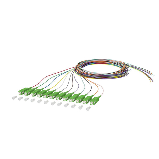 Metz Connect - LWL-Pigtail OpDAT Pigtail SC-APC 150Q1CA0020E OS2 12 Farben − 12 Stück