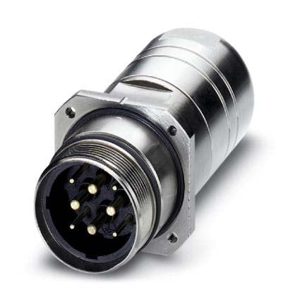 Phoenix Contact - Rundsteckverbinder, feldkonfektionierbar (Industriesteckverbinder) Durchführung Hinterwand SM-5EP1N8AC002 − 6 Stück