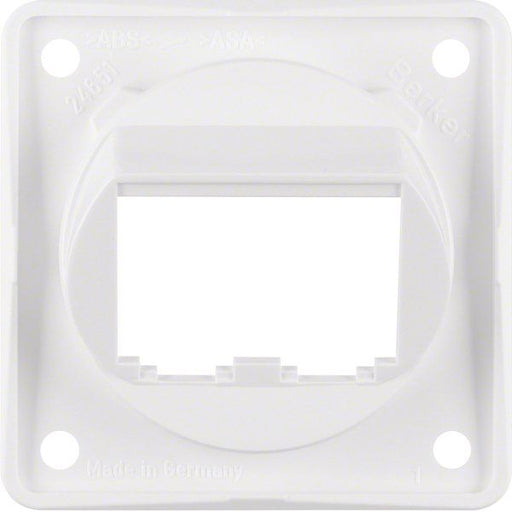 Berker - Einsatz/Abdeckung für Kommunikationstechnik Tragplatte pws/gl 845582509 für 2 BTR-/E-DA