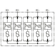 DEHN - Photovoltaik-DC-Stringbox Generatoranschlusskasten DCU 2 YPV 1100 2M 2S für PV-Anlagen