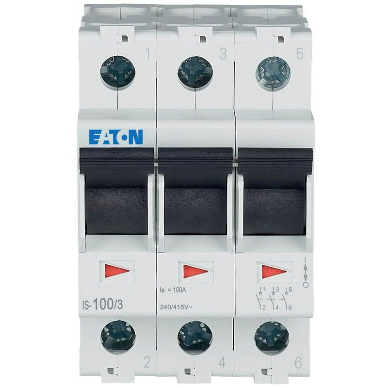 Eaton - Schalter für Reiheneinbau Hauptschalter IS-100/3 100A 3p