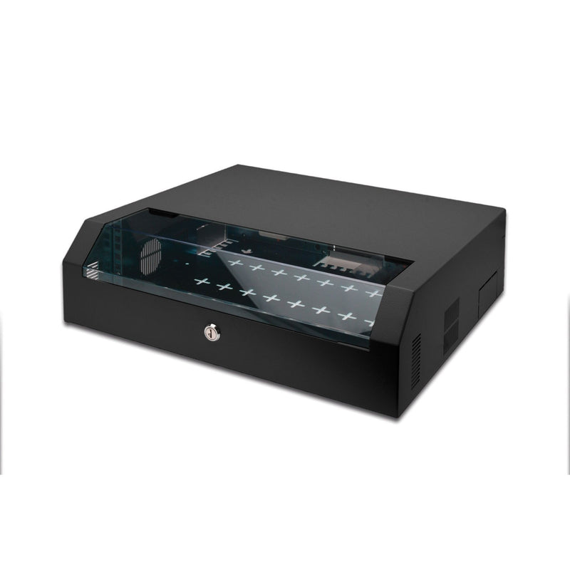 DIGITUS - Netzwerk-/Serverschrank Wandgehäuse DN-19 04U-PB-B 156x525x475mm