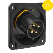 Walther Werke - CEE-Gerätestecker (IEC 60309) CEE NEO Anbaugerätestecker FW712404CC schräg 16A 4P 4h