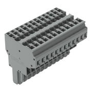 WAGO - Ein- und mehrpolige Klemmenleiste 2-Leiter-Federleiste 769-132 CAGECLAMP,4mm²,gr − 5 Stück