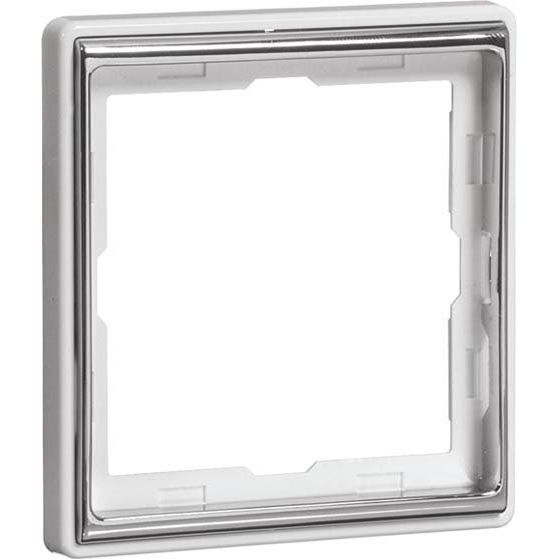 Peha - Abdeckrahmen Rahmen 1-fach rws/chr D 95.571.02.60 waage/senkrecht