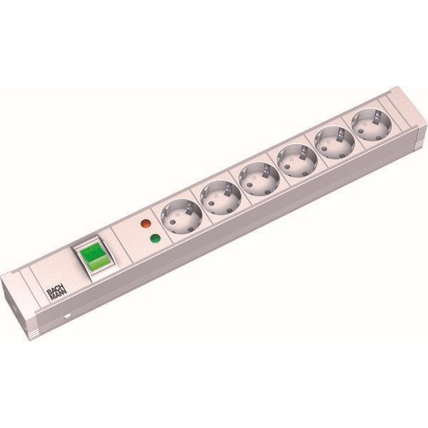 Bachmann - Power distribution unit (PDU) 19Zoll Steckdosenleiste 6f 333.005 1,5HE,1xSchalter ÜSS