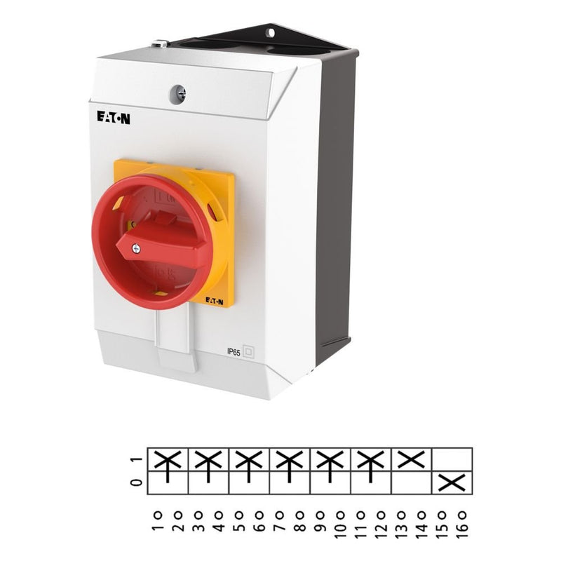 Eaton - Lasttrennschalter Hauptschalter T3-4-15164/I2/SVB 6-polig