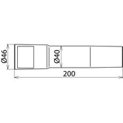 DEHN - Zubehör/Ersatzteile für Sicherheitsgeräte Saugrohrverlängerung SRV 200 NS D 40/L 200 mm