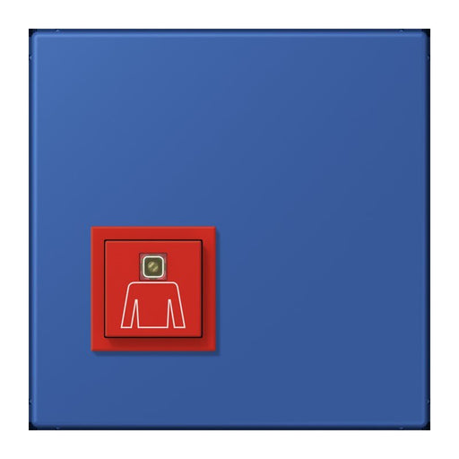 Jung - Behindertenelement für Installationsschalterprogramme Notrufsystem Ruftaster NRS LC 0834 RT 253 bleu outremer 59