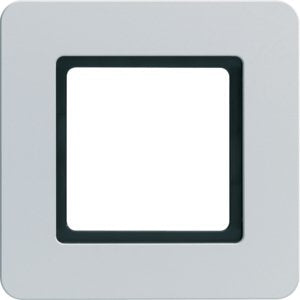 Berker - Abdeckrahmen Rahmen 1f. alu 10116174 LED-Beleuchtung